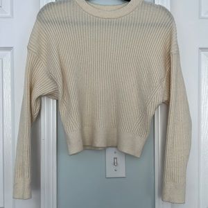 Elodie Cream cropped sweater